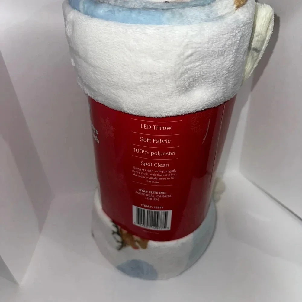 Star Elite Holiday LED Throw Blanket, 50